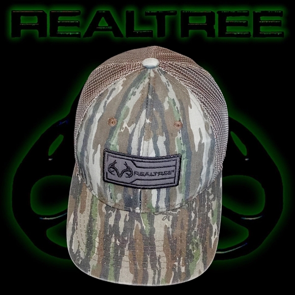 New Outdoor Cap® | REALTREE Unisex Trucker Hat | Camouflage Adjustable Snap-back - Picture 10 of 14